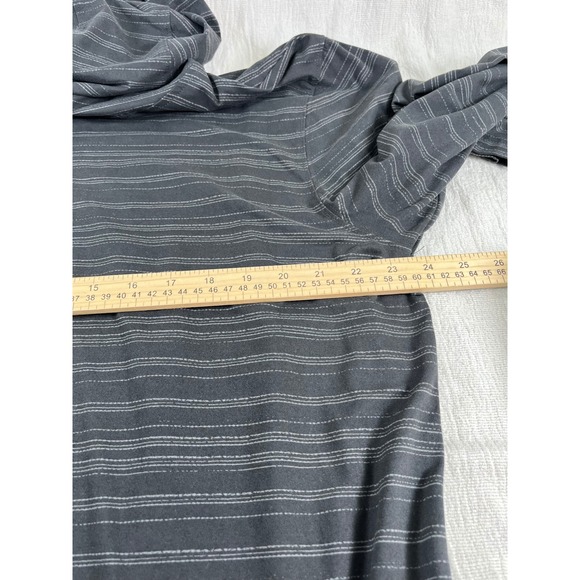 PGA Tour XL Mens Gray Striped Long Sleeve Golf Hoodie Pullover Shirt Preppy Soft - Picture 6 of 8